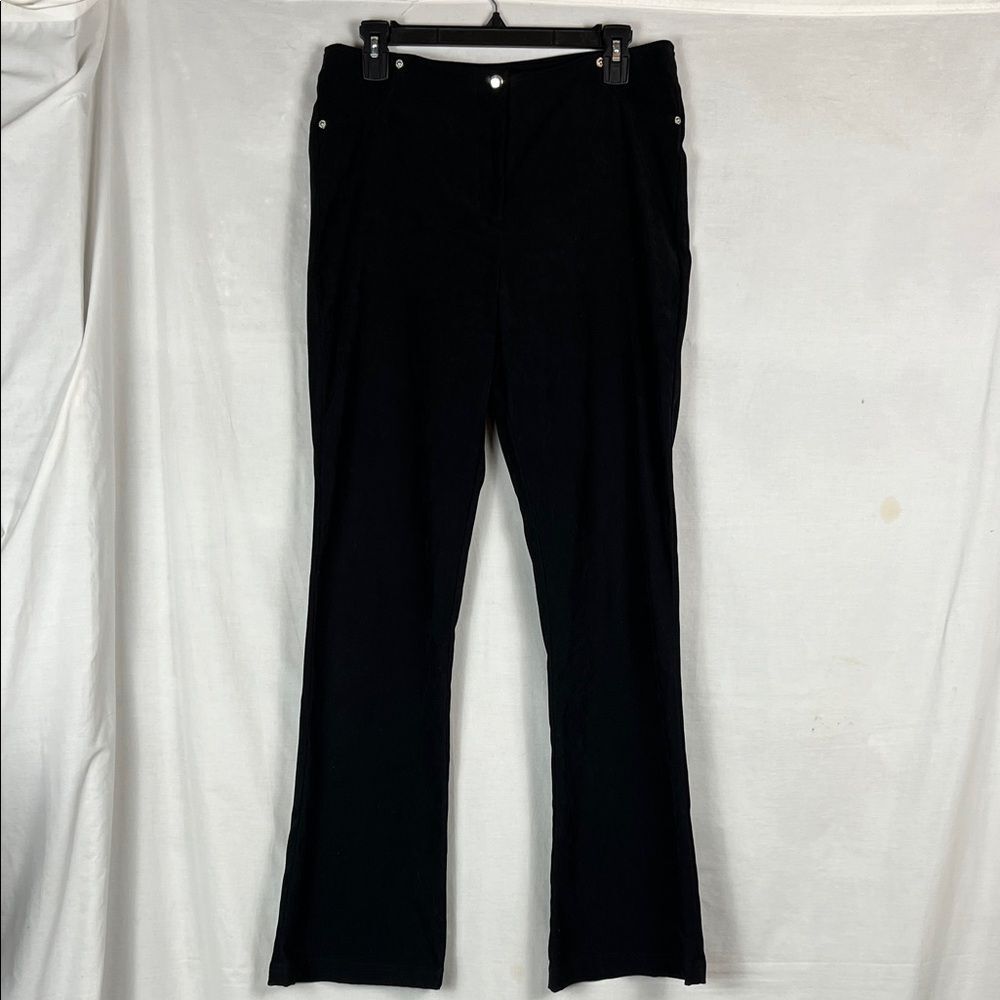 Vintage Blue Founded 1989 Black Faux Suede Dress Pants